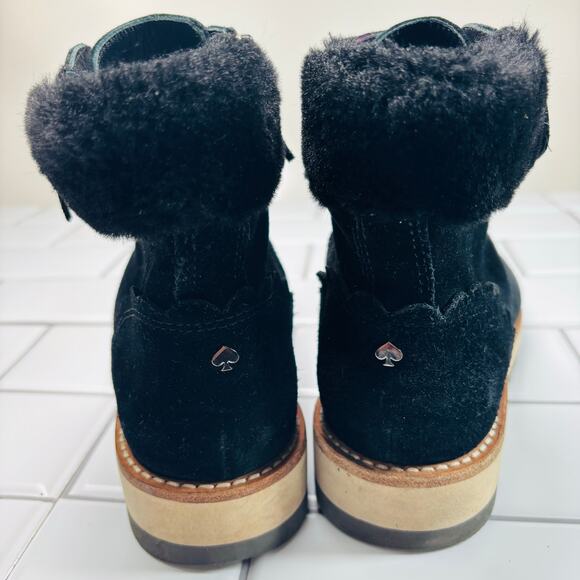 Kate Spade New York BLACK SPORT SUEDE Women's Maira Hiking Boot, US 6 M - Picture 7 of 11